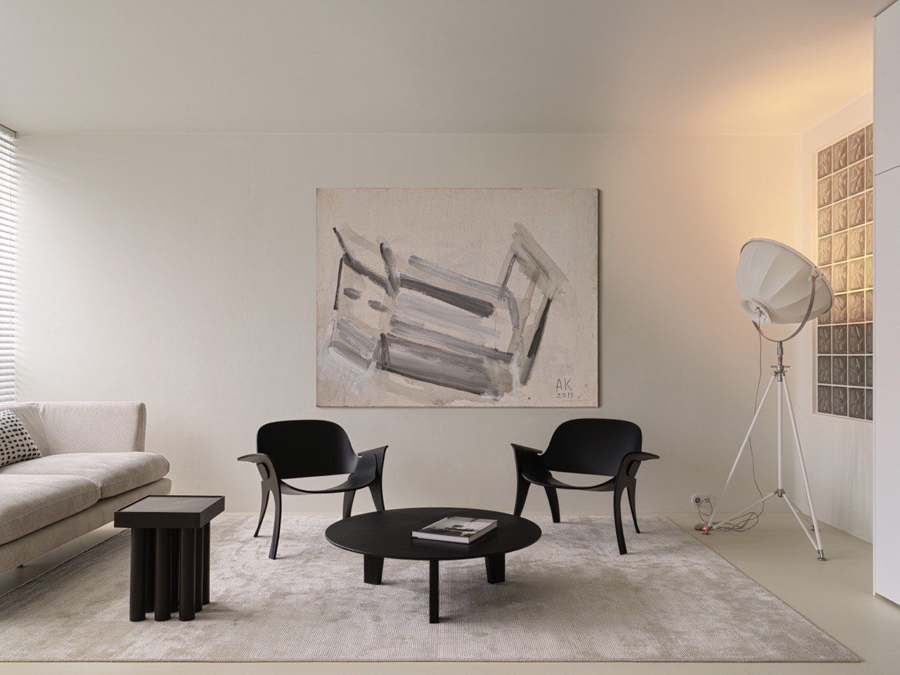 Теплый минимализм — Гостиная 03